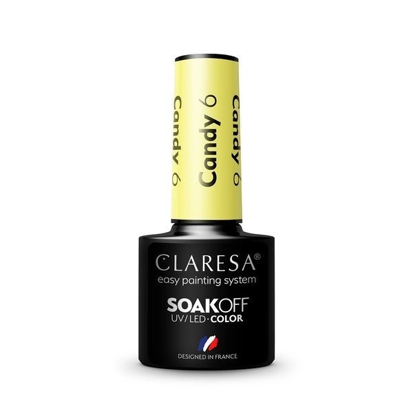 CLARESA Soak Off UV/LED Candy Lakier Hybrydowy 6 5g