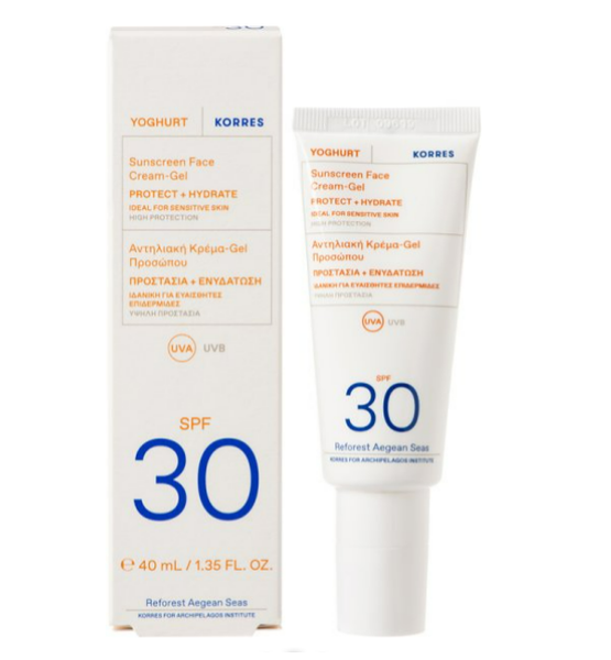  Korres YOGHURT Sunscreen Face KREM-ŻEL OCHRONNY SPF30 40 ml